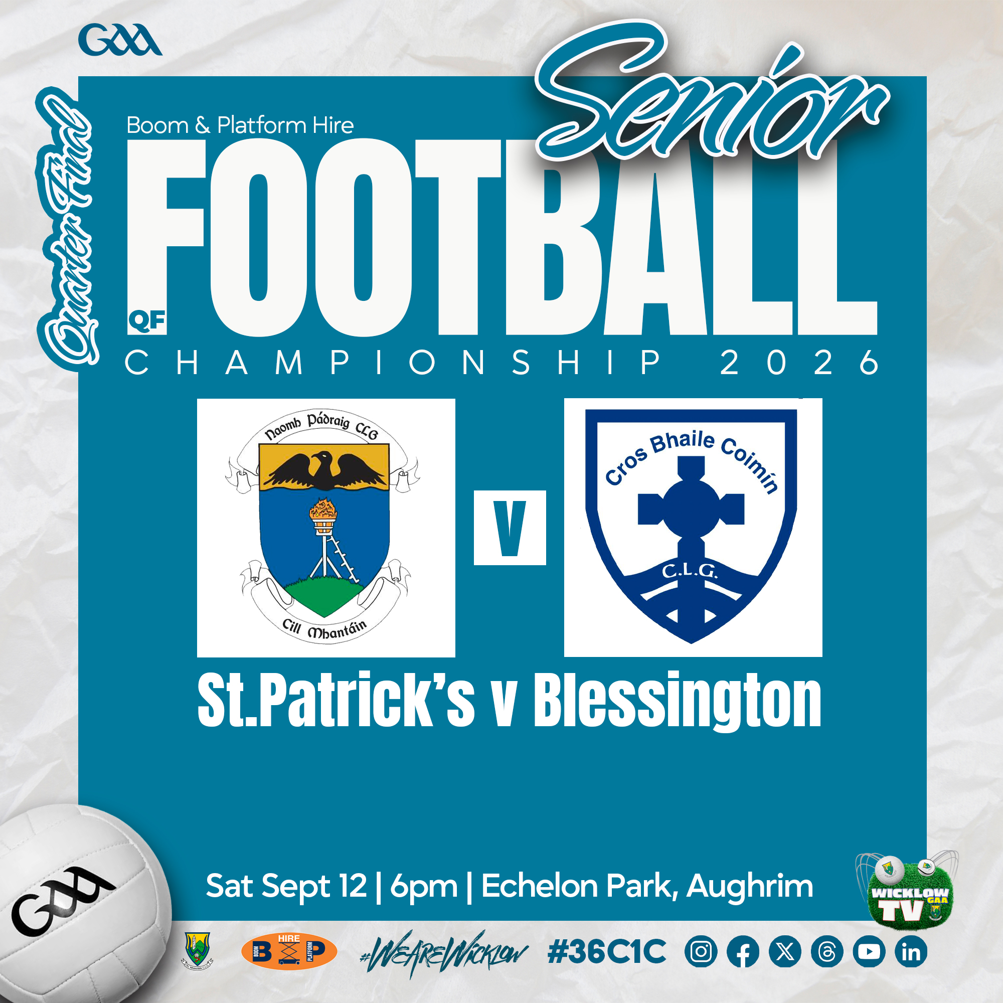 SFC QF | St.Patrick's v Blessington