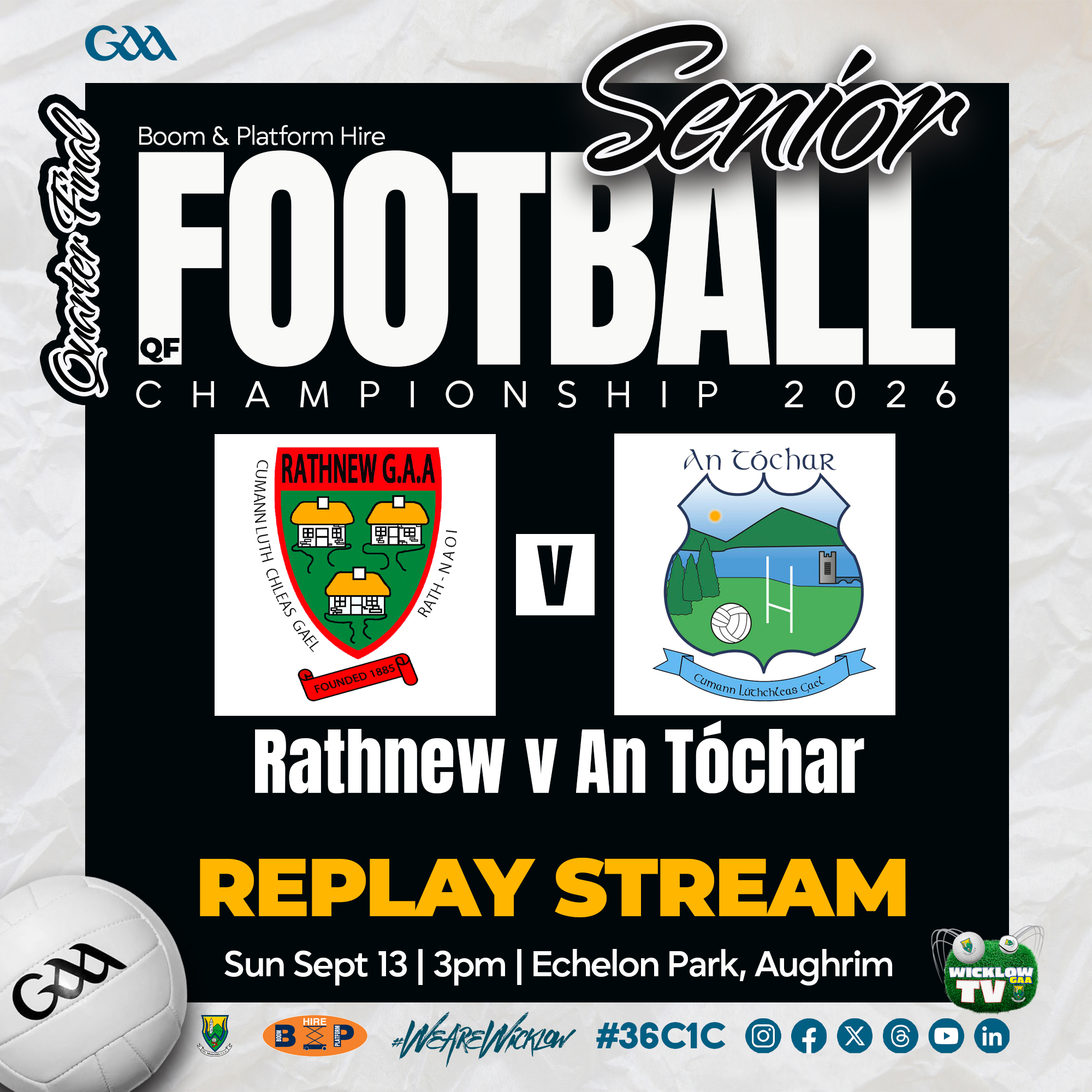 SFC QF Replay | Rathnew v An Tóchar