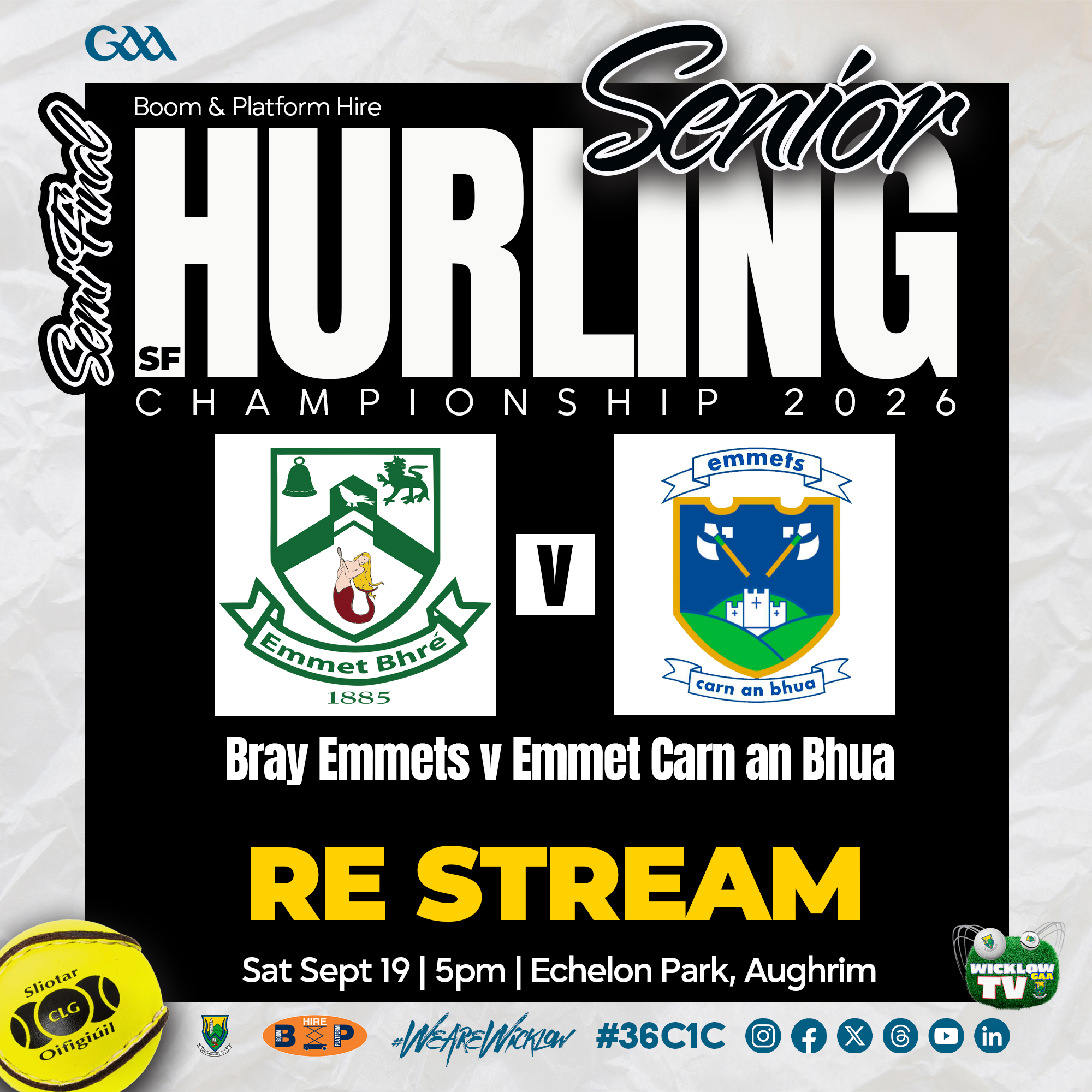 SHC SF Replay | Bray Emmets v Emmet Carn an Bhua